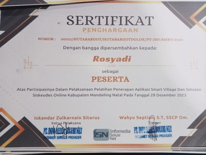 Proyek Smart Village Di Kab Madina Diduga Berbau Korupsi, Segera Dilapor ke KPK