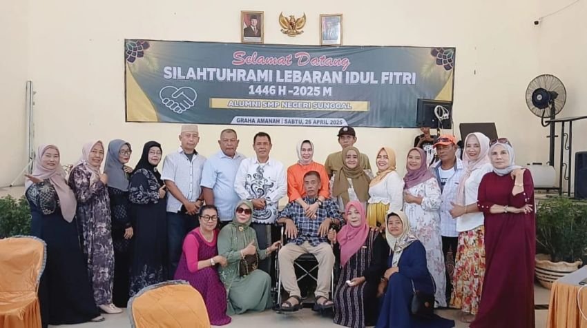 Hangat & Penuh Nostalgia, ILUNI SMPN Sunggal &rsquo;82 Medan Gelar Halal Bihalal