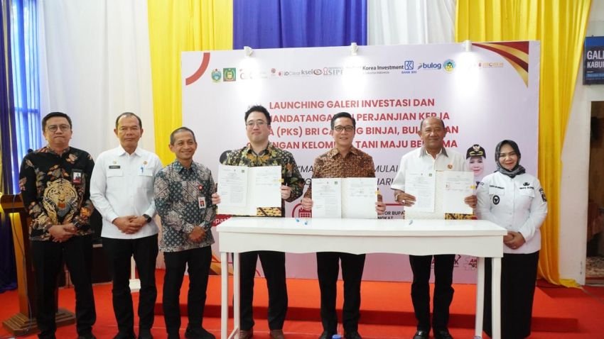 Bupati Langkat Resmikan Galeri Investasi Kerjasama Dengan Bank BRI Dan Bulog