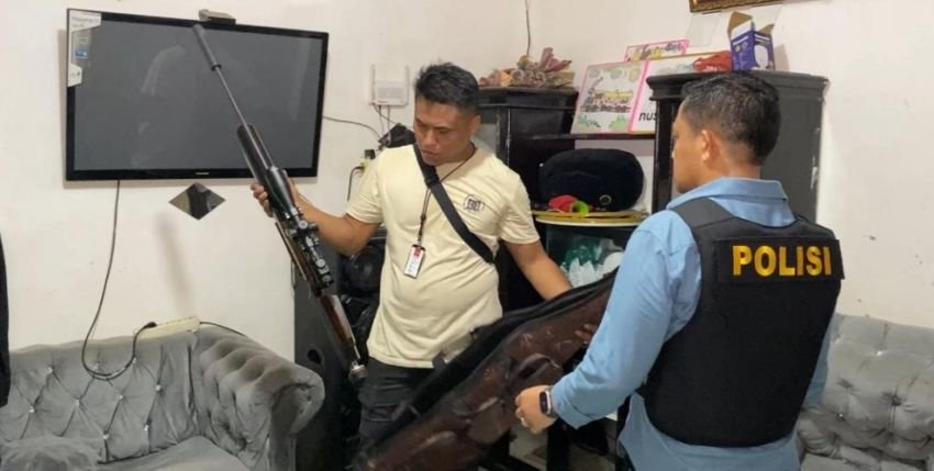 Polrestabes Medan Gulung Bandar Besar Sabu Bagan Percut : Bong, Timbangan dan Senapan Angin Ikut Disita