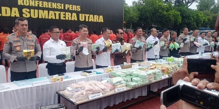 2 Bulan, 634 Tersangka Narkoba Ditangkap, Barang Bukti Cukup Banyak