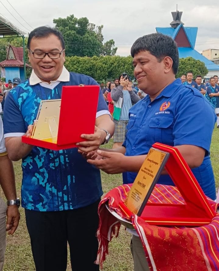 KONI Pancur Batu dan KONI Deli Serdang menggelar Pertandingan persahabatan dua Tim Lagendaris Sumut