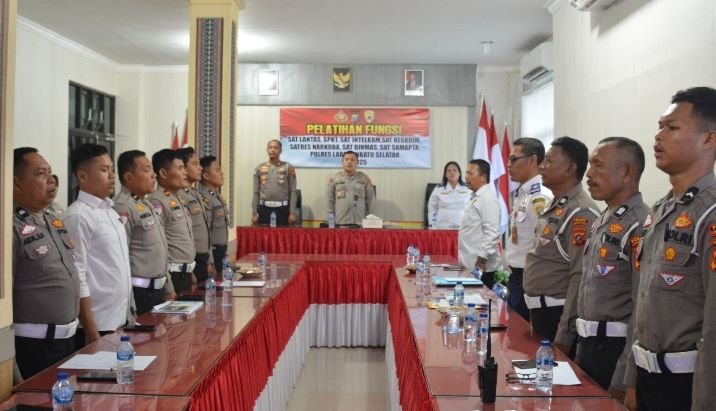 Kapolres Labusel Gelar Pelatihan Fungsi Lalu Lintas, Tekankan Profesionalisme dan Etika Pelayanan