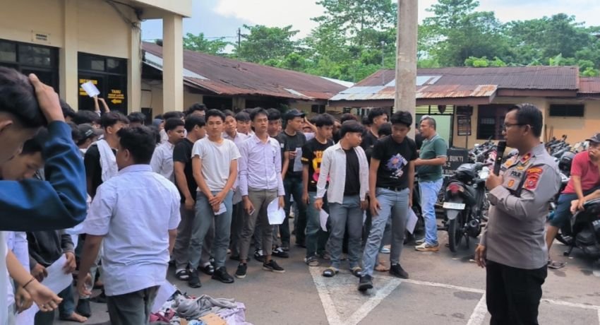 Diduga Terlibat Tawuran, 128 Pelajar dari 26 Sekolah Diboyong ke Polsek Sunggal