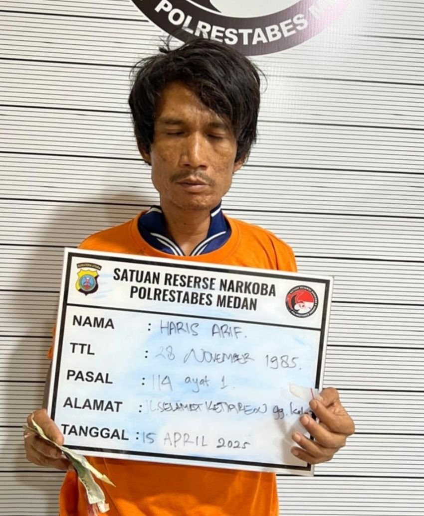 Lagi, Polrestabes Medan Tangkap Pengedar Sabu, Barbut 1,02 Gram : Modus Undercover Buy