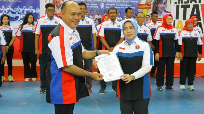 Ketum MAVI Wiji Astuty Lantik Pengurus MAVI Sumatera Utara 2025&ndash;2029, Mantan Atlet Voli Siap Berkontribusi Bangun Olahraga Nasional