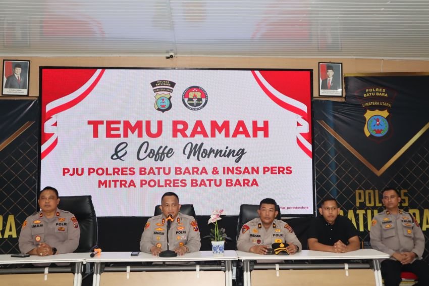 Wartawan Unit Polres Bersama Kapolres Batu Bara Gelar Temu Ramah dan Coffe Morning