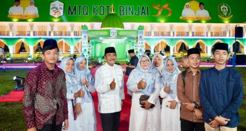 Walikota Buka MTQ Ke-56 Kota Binjai, Momentum Perkokoh Diri Terapkan Nilai Al-Qur&rsquo;an