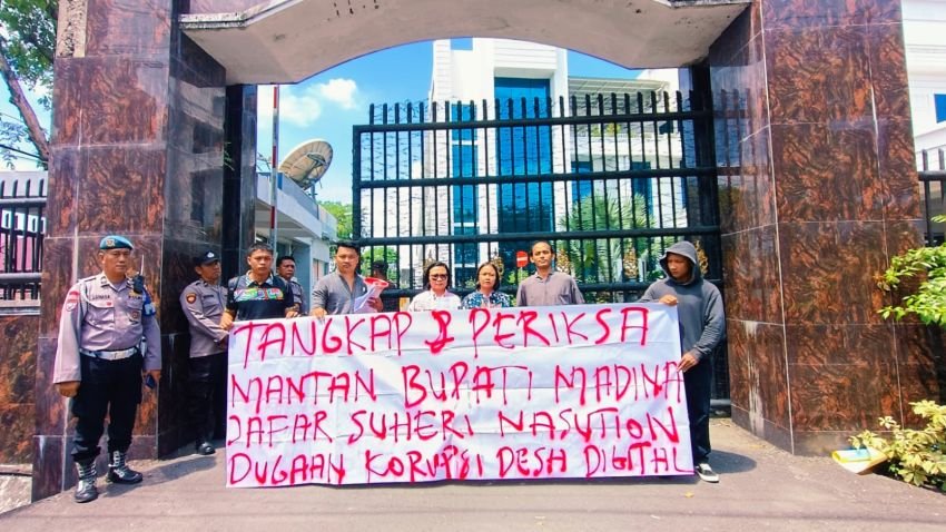 Proyek Fiktif Desa Digital Madina Rugikan Negara Rp. 9,4 Miliar, GEMPET SU Desak Kejatisu Tangkap Mantan Bupati