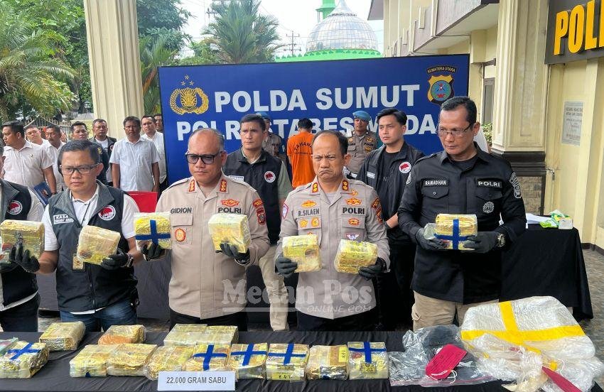 Kurir Narkoba yang Ditangkap Polrestabes Medan Ternyata Residivis, 22 Kg Sabu Hendak Diantar ke Pancurbatu