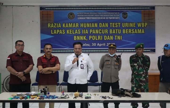 Lapas Pancur Batu Gelar Razia Gabungan