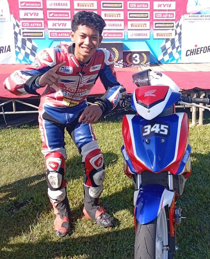 Pebalap Binaan Indako Borong Podium Kejurnas Motoprix Region Sumatera 2025