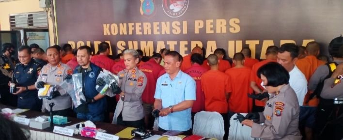 Periode Januari sampai April 2025, Poldasu Bersama Polres Siantar-Simalungun Ungkap 101 Kasus narkoba, Tersangka 159 Orang