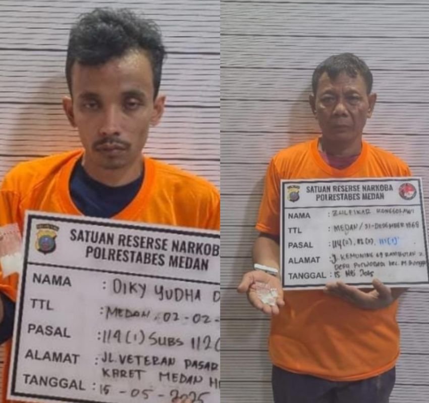 Jual Sabu, Residivis Narkoba dan Perjudian Ditangkap Polrestabes Medan