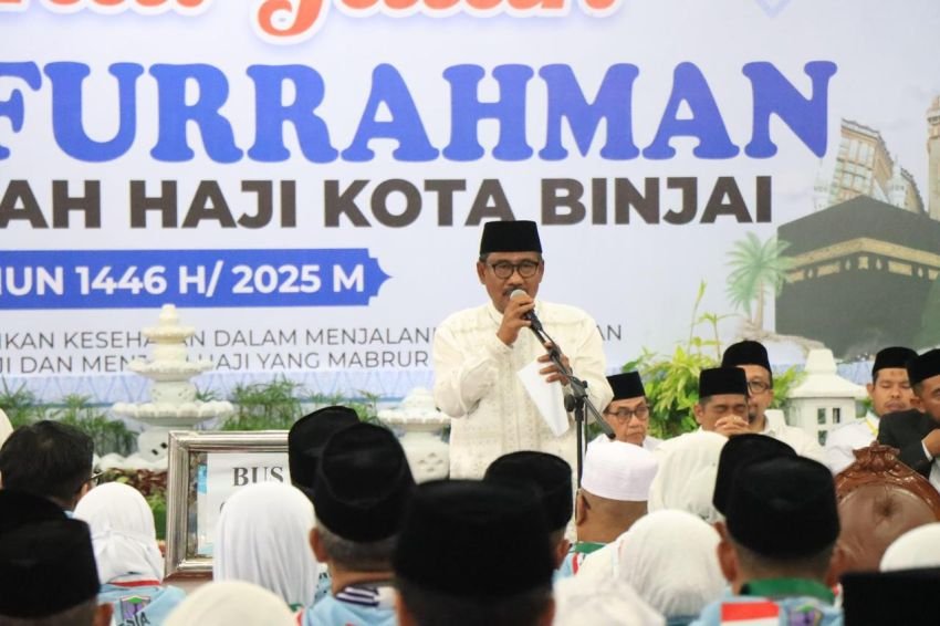 Wali Kota Binjai Resmi Lepas Keberangkatan 333 Calon Jamaah Haji Kota Binjai