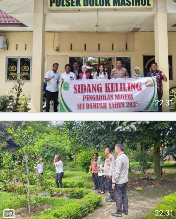 Polsek Dolok Masihul bersama Pengadilan Negeri Sei Rampah Gelar Sidang Keliling dan Tinjau Taman Konservasi