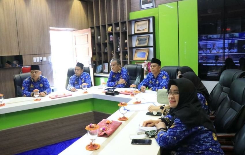 Pemko Binjai Ikuti Rakor Pengendalian Inflasi Dan Pembentukan Koperasi Merah Putih