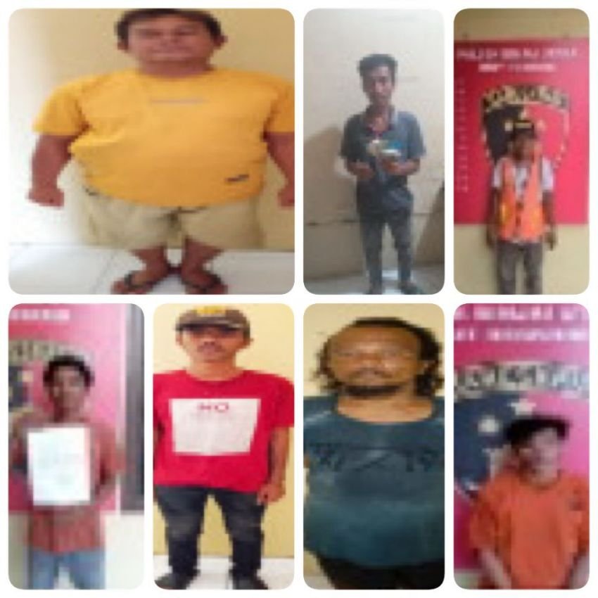 Delapan Orang Pelaku Pungli Digiring Ke Polres Binjai