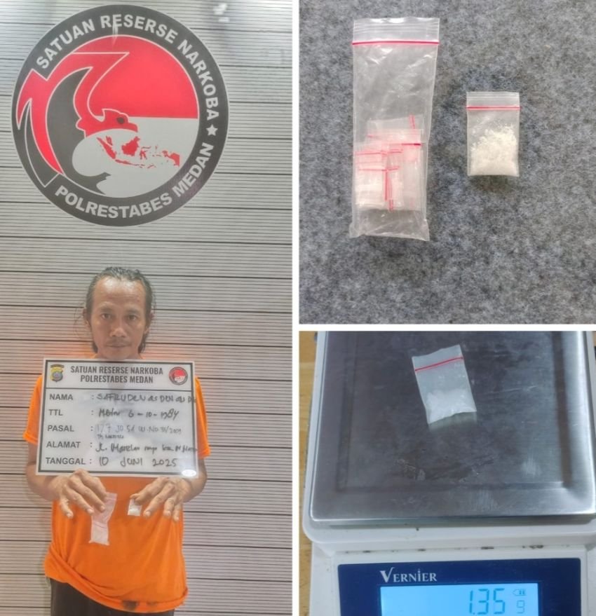 Pengedar Sabu Regas Pulau Masuk "TO" Polisi Langsung Diciduk
