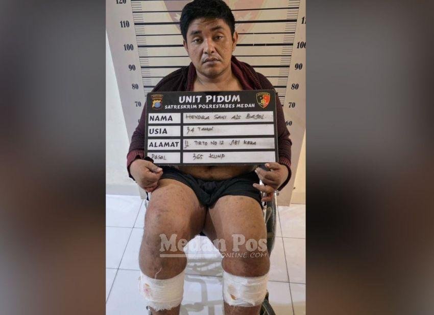 Jatanras Polrestabes Medan Tembak Kedua Kaki Penjambret, Ini Tampang Pelaku