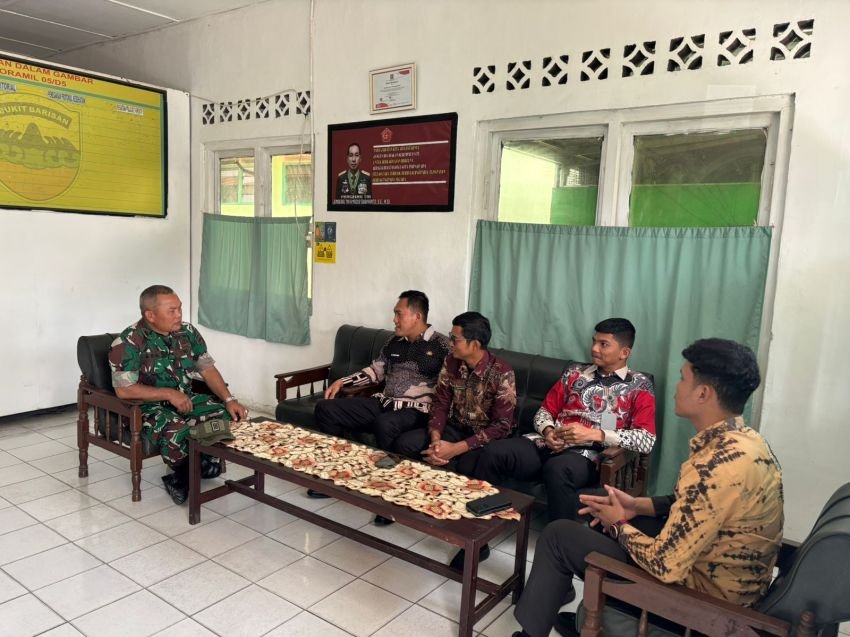 Tingkatkan Keamanan dan Ketertiban, Kepala Rutan Humbahas Kunjungi Koramil 05/DS