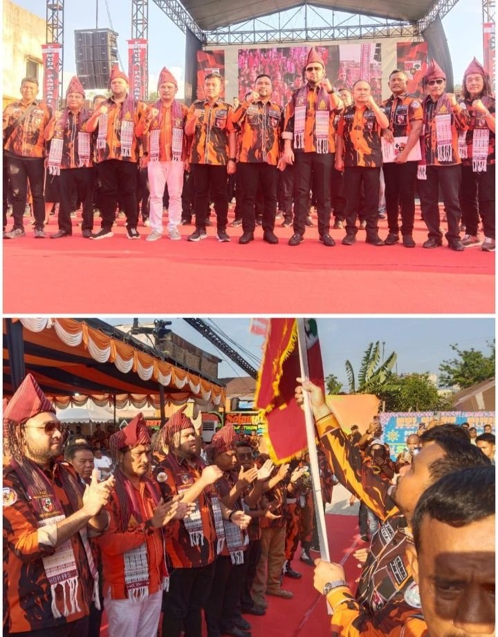 Pelantikan PAC Pemuda Pancasila Kecamatan Medan Labuhan Berlangsung Meriah dan Sukses