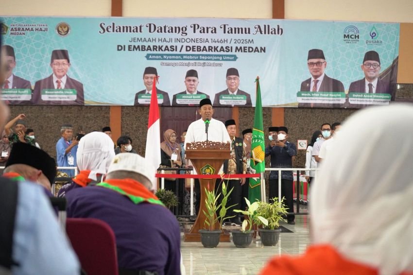 360 Jemaah Haji Kloter 6 Asal Langkat Tiba di Tanah Air