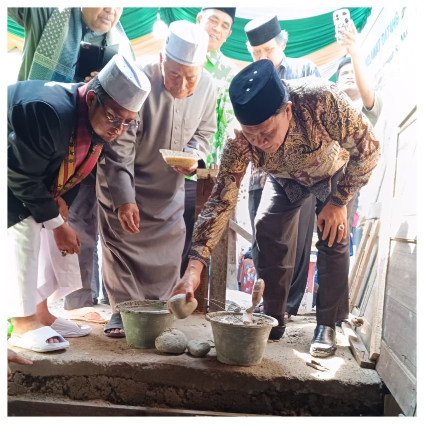 Kakanwil Kemenagsu Letakkan Batu Pertama Pembangunan Gedung Asrama Pesantren Tahfizh Qur&rsquo;an Umat Annajah Sumut