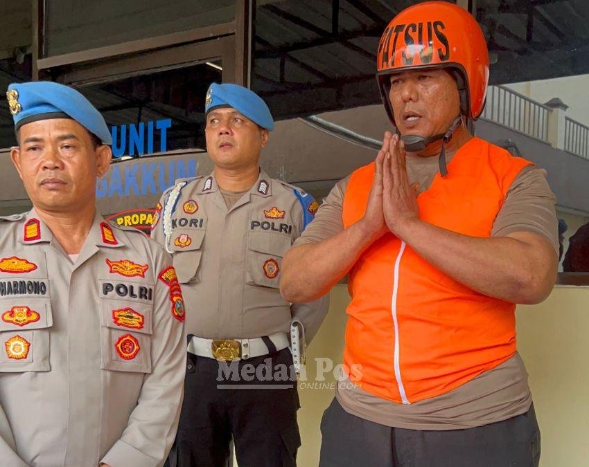 Penampakan Aiptu RH Kenakan Rompi dan Helm Patsus Usai Viral Pungli Pemotor, Ngaku Buat Beli Sarapan