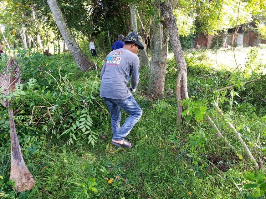 Sambut Idul Adha, Warga Tanjung Selamat Gelar Gotong Royong Massal