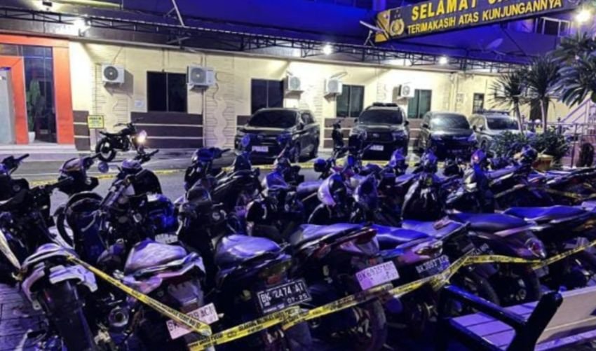 Unit Resmob Polrestabes Medan Grebek Rumah Penampung Sepeda Motor Curian