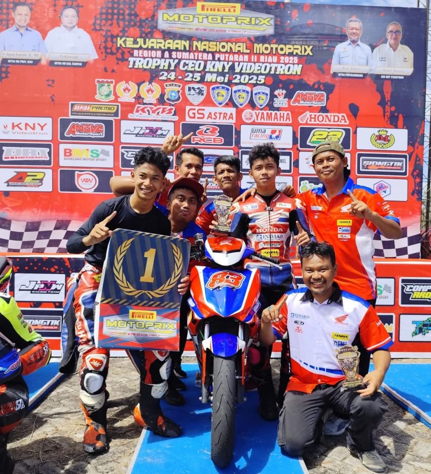Kejurnas Motoprix Riau, Honda Indako FIF Adira Summit Oto MCF KYT Racing Team Kembali Cetak Prestasi