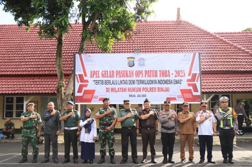 Pemko Binjai Komitmen Dukung Budaya Tertib Lalu Lintas Lewat Operasi Patuh Toba 2025