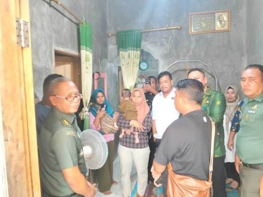 Difasilitasi LSM TKN Kenziro,  Kodam I BB Bawa Arisha Zainaba Bayi Penderita Jantung Bocor Dan Kurang Gizi ke Rumkit Putri Hijau