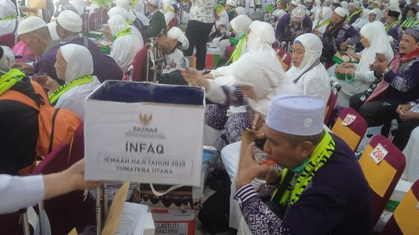 Baznas Sumut Terima Infak Jamaah Haji 2025 Untuk Pembangunan Masjid