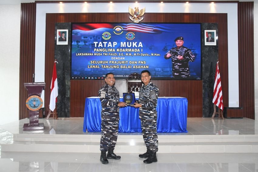 Pangkoarmada I Kunjungi Lanal TBA, Lepas 5.000 Bibit Ikan dan Apresiasi Prestasi Prajurit
