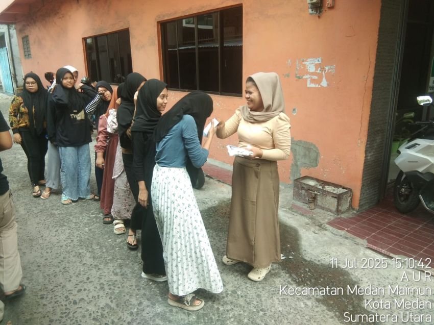 Ketum Satgas HMTN MP Nasional Budi Ilham Nasution Berbagi Tali Asih Kepada Anak Yatim Piatu di Medan