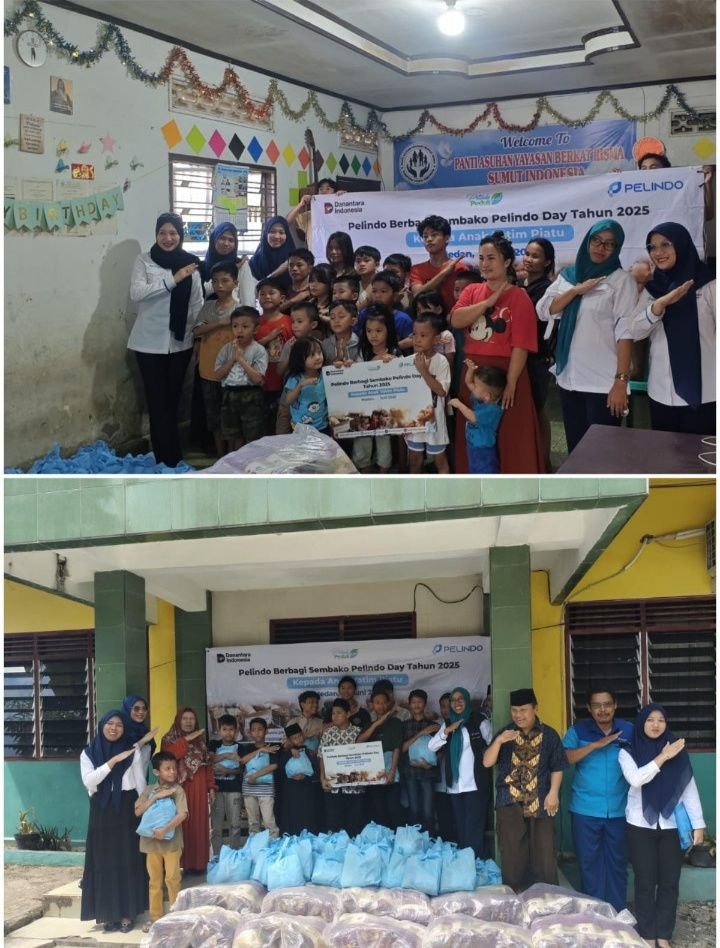 Pelindo Regional 1 Belawan Salurkan 500 Paket Sembako ke Panti Asuhan