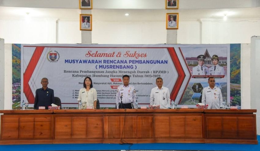 Bupati Buka  Musrenbang RPJMD Kabapaten Humbahas Tahun 2025-2029