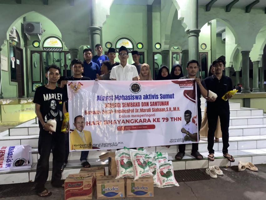 Semarak HUT Bhayangkara Ke 79, Alma-Su Salurkan Bantuan Anggota DPR RI Maruli Siahaan ke Panti Asuhan ZII Medan