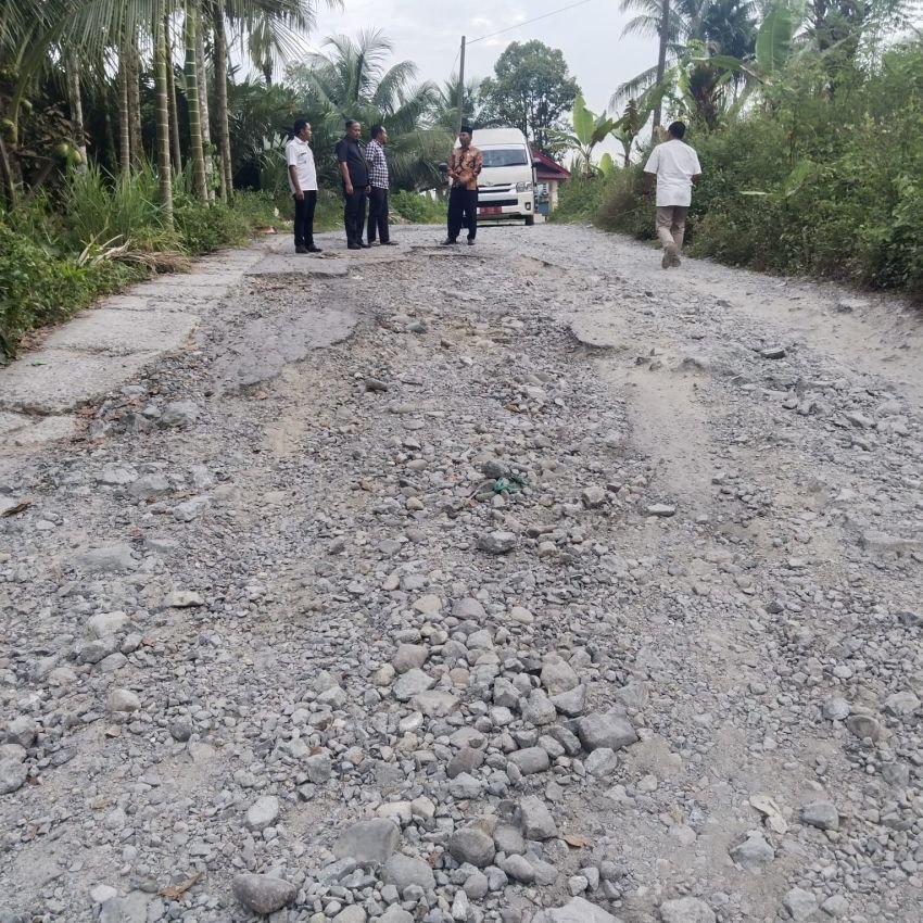 Jalan di 4 Desa Biru Biru Rusak Parah,  BBWSS-2 Bendungan Lau Simeme  Tak Bertanggung Jawab