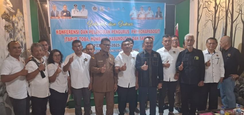 Alfonso Situmorang Pimpin Kembali  PWI Bonapasogit, Sekretaris Darwin Manalu