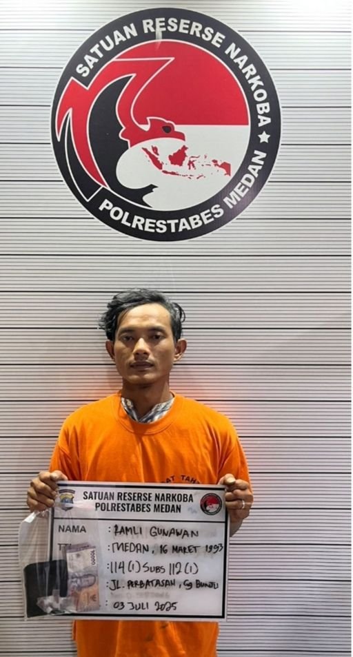 Berawal Dumas, Polrestabes Medan Ciduk Pengedar Sabu Gg Buntu
