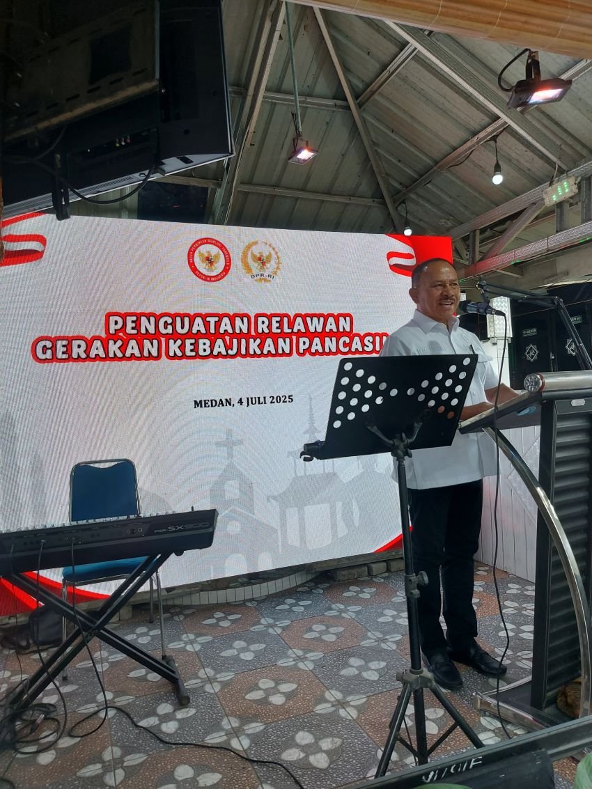 Anggota DPR RI DR Maruli Siahaan SH.MH Sosialisasi Penguatan Relawan Gerakan Kebajikan Pancasila dan Empat Pilar Kebangsaan