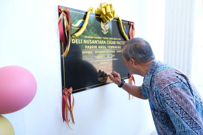 Pabrik Cerutu Tembakau Deli Diresmikan, Siap Bertarung di Pasar Global