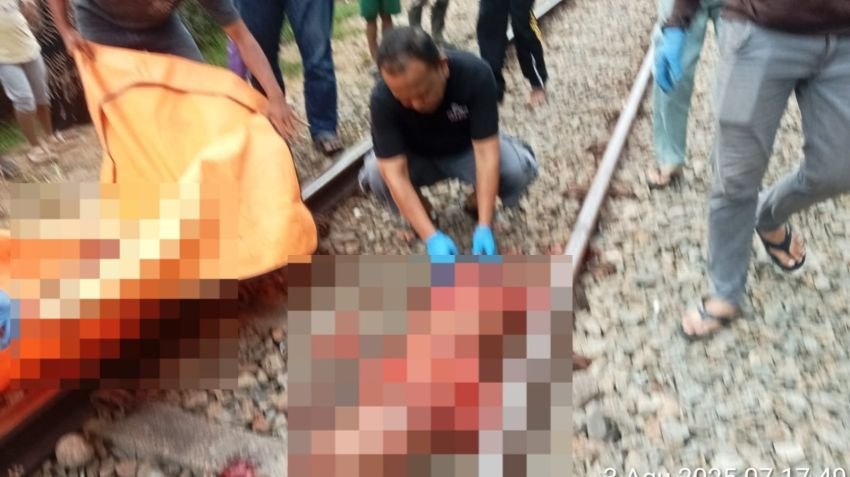 Warga Labura Tewas Tergilas Kereta Api, Polisi Gerak Cepat Evakuasi Korban