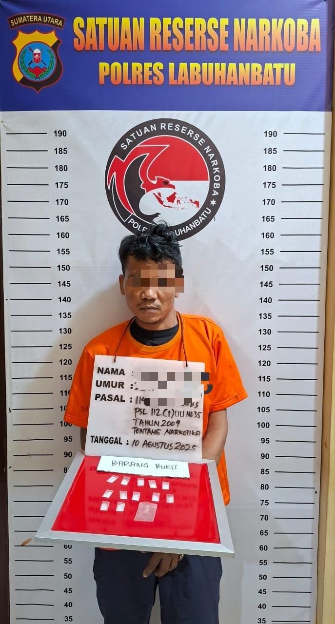 Berbekal 'Info Rantauprapat' Polisi Tangkap Pengedar Sabu di Pajak Hongkong