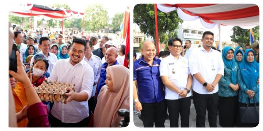 Pemko Binjai Gelar Gerakan Pangan Murah, Gubernur Sumut Tinjau Langsung Pelaksanaan