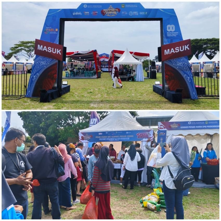 15-17 Agustus 2025, Marpesta QRIS BI P. Siantar Dimulai, Transaksi Sembako "Diserbu" Kaum Bapak dan Ibu