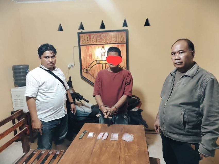 Polsek Bosar Maligas Tangkap Seorang Nelayan, Sita 10,37 Gram Sabu
